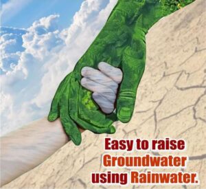 Groundwater using rainwater